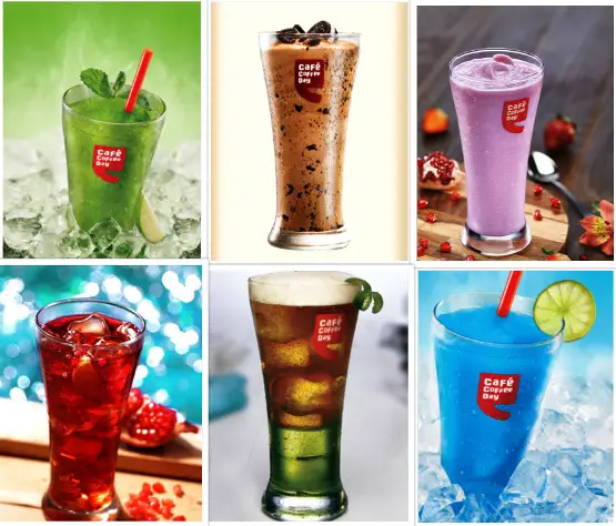Cafe Coffee Day Collage
