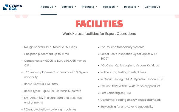 Syrma SGS IPO Review Manufacturing Capabilities