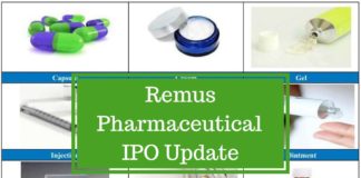 Remus Pharmaceutical IPO Update