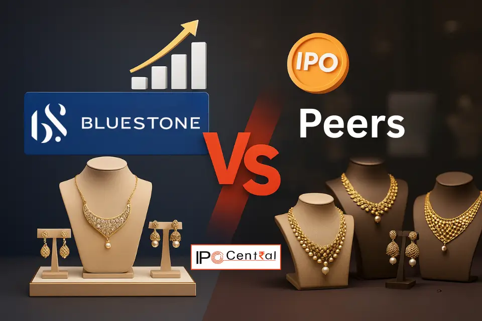 BlueStone vs Kalyan, Senco & Others: Who's Going to Win IPO Battle? Details Inside 1 BlueStone vs Kalyan & others peer comparison