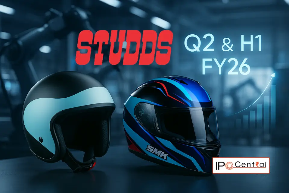 Studds Accessories Q2 FY26: Export Share Climbs to 17.5%, Profit Soars to ₹20.6 Cr 1 Studds Accessories Q2 FY26 Studds Accessories Q2 and H1 Fy26