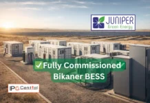 Juniper Green Fully Commissions India’s First Merchant BESS in Bikaner Juniper Green Merchant BESS full Commissioning