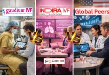 Gaudium IVF vs Indira IVF vs Global Peers Gaudium IVF vs Indira IVF